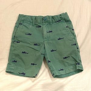 Crewcuts boys green shorts hammerhead shark 5